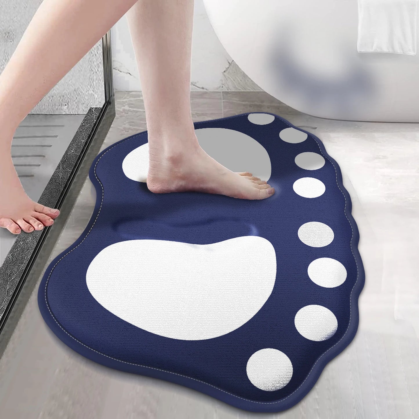 Claw Pattern Bathroom Bath Mat Non-Slip Absorbent Door Floor Mat Home Decoration Carpet