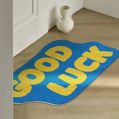 VIKAMA English Dopamine Cashmere-Feel Washable Door Mat
