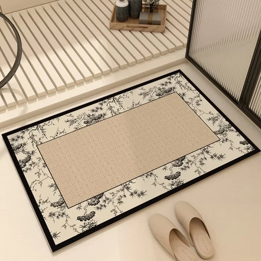French Diatom Mud Bathroom Non-Slip Floor Mat