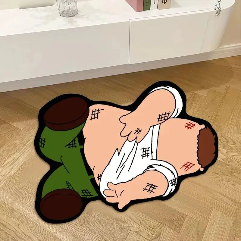 VIKAMA Cartoon Character Area Rug Kids Bedroom Living Room Game Room Floor Mat