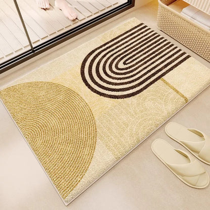 Panda cartoon absorbent non-slip bath mat