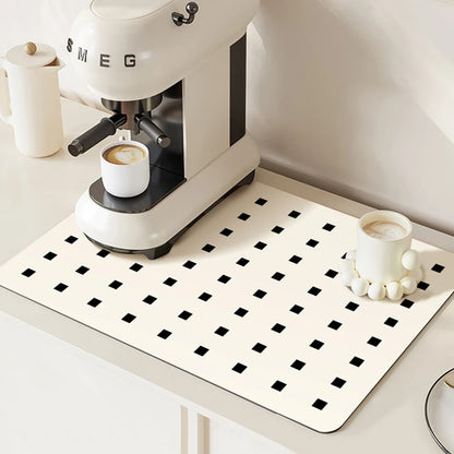 Absorbent anti-slip kitchen countertop pad
