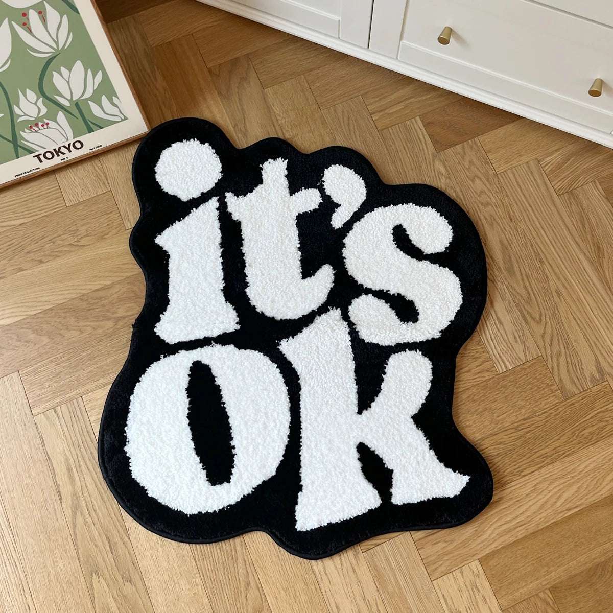 “It’s OK” Tufted Fluffy Plush Rug