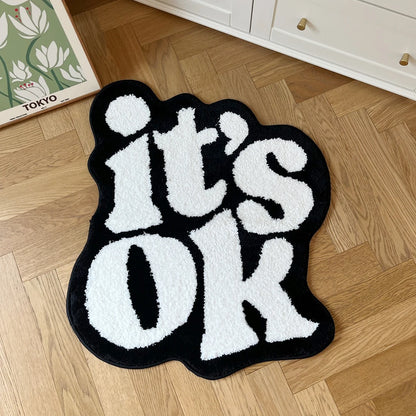 “It’s OK” Tufted Fluffy Plush Rug