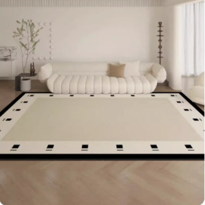 VIKAMA French Simple Living Room Carpet Large Area Sofa Coffee Table Bedroom Study Floor Mat