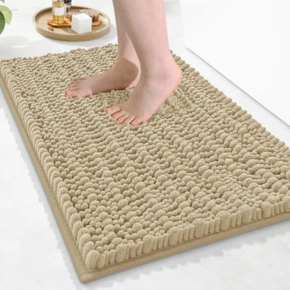 Olanly Chenille Soft Non-Slip Bath Rug