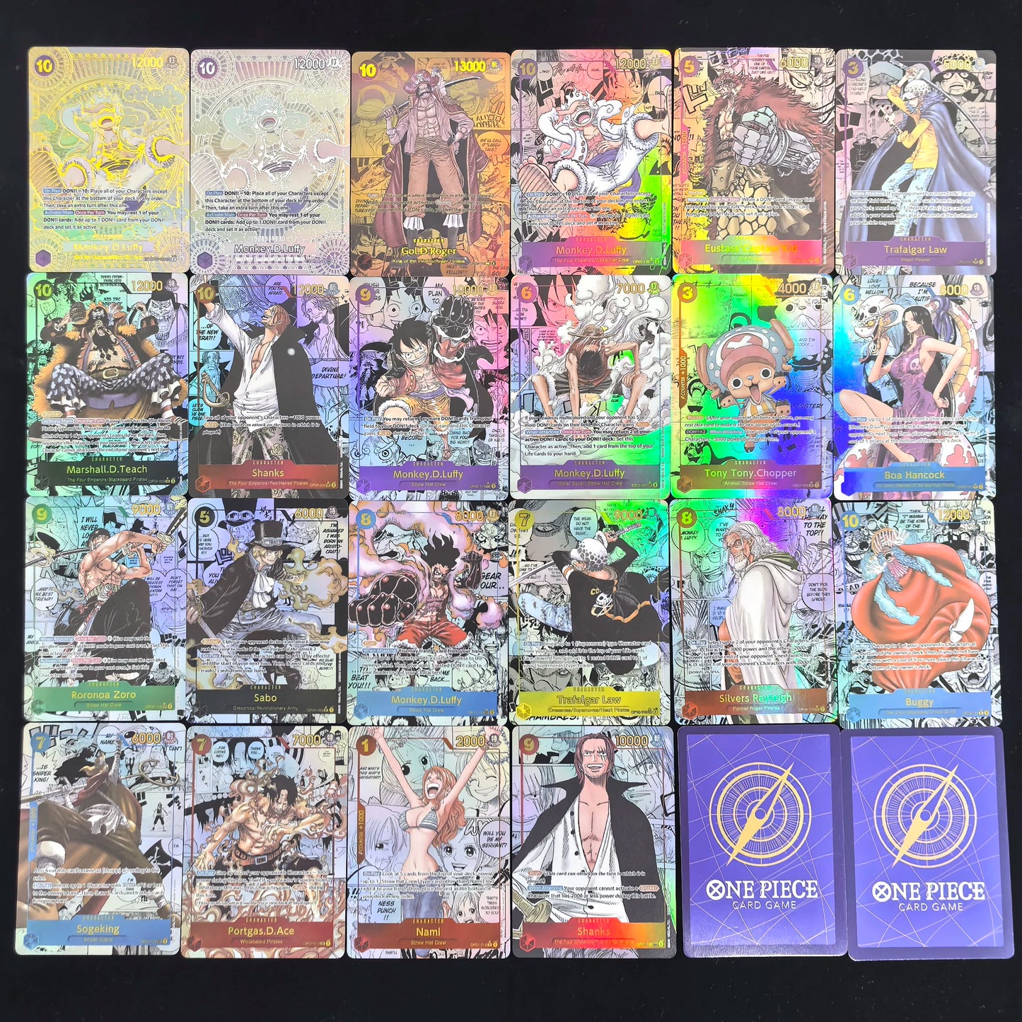 One Piece OP01 OP11 English Character Card Set 22 Cards