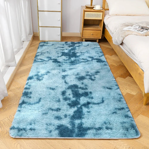 VIKAMA Silk Wool Soft Rug Bedroom Living Room Baby Room Washable Floor Mat Home Decor