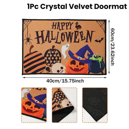 VIKAMA Halloween Durable Easy-Clean Welcome Doormat