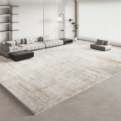 Italian Minimalist Light Luxury Grey Plush Area Rug