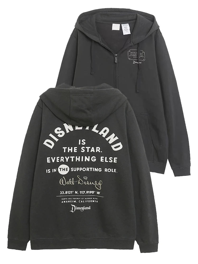 Disney Mickey Mouse Castle Zip Up Fleece Hoodie For Women