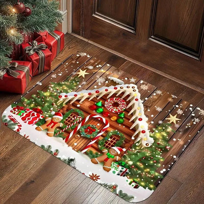VIKAMA Snowman Christmas Anti-Slip Doormat