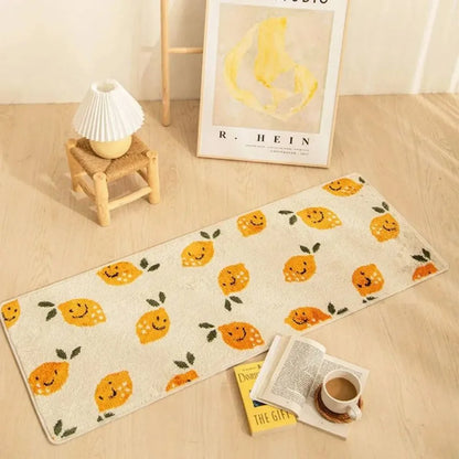 VIKAMA Cartoon Cat Rug Soft Warm Bedroom Hallway Bedside Carpet Home Decor