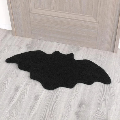 Black Spider Web Halloween Non-Slip Bath Rug