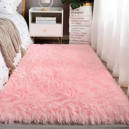 VIKAMA Tie-Dye Plush Carpet Soft Fluffy Non-Slip Kids Room Crawling Mat