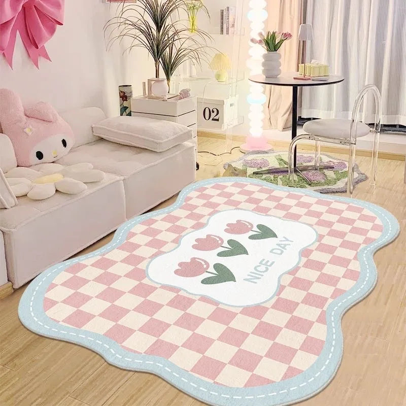 VIKAMA Cream Cashmere Style Bedroom Carpet