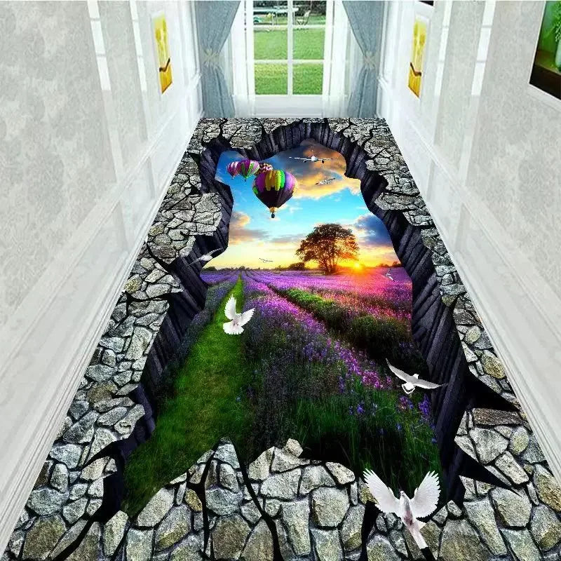 3D Nature Scene Corridor Rug