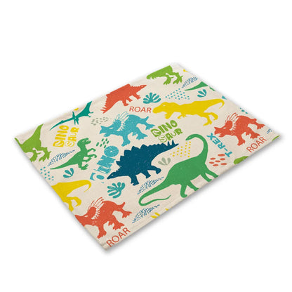 Cute Cartoon Dinosaur Kids Placemat Set