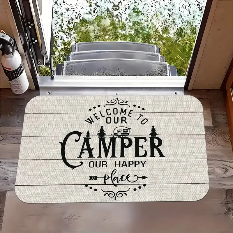 VIKAMA Camping Van Welcome Non-Slip Mat