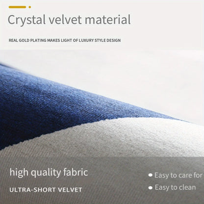 Semi-Circle Crystal Velvet Non-Slip Entrance Mat
