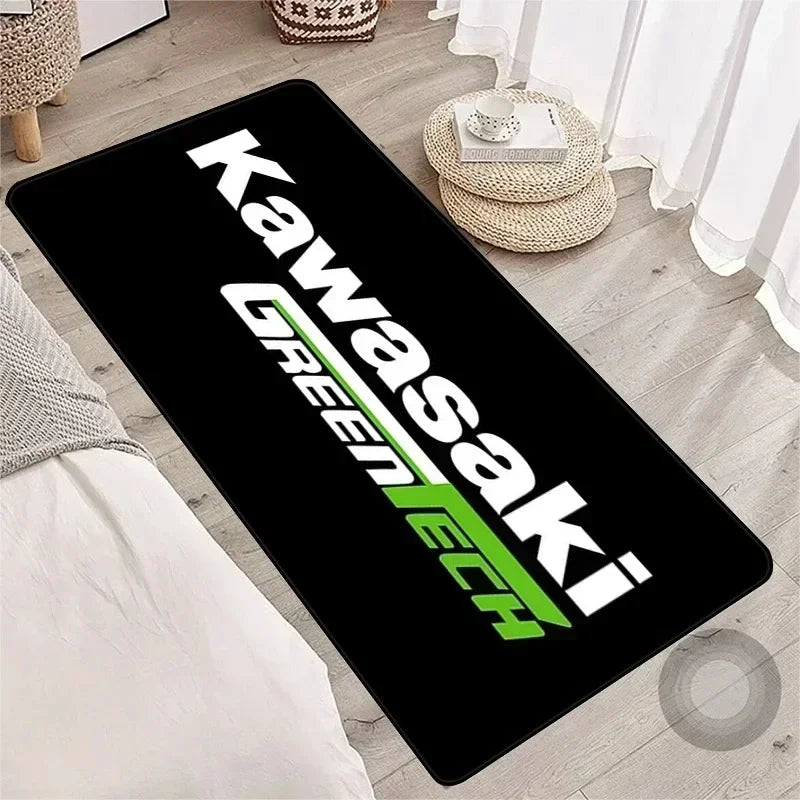 Motorcycle racing anti-slip garage rug