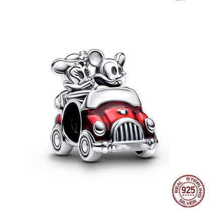 Disney S925 Sterling Silver Charm Beads For Women Bracelet