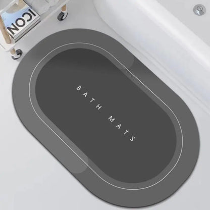 Simple Diatomite Floor Mat Bathroom Kitchen Entrance Foot Mat Super Absorbent Washable Dirt-resistant Non-slip Carpet
