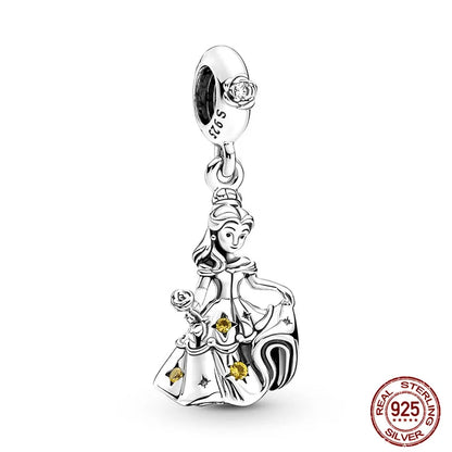 Disney S925 Sterling Silver Charm Beads For Women Bracelet