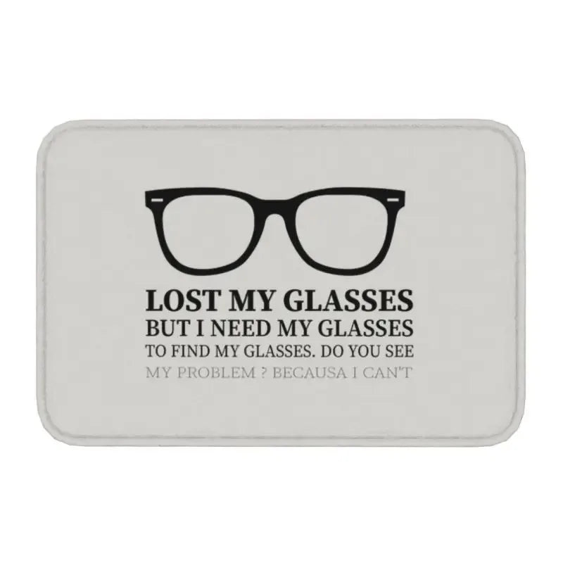 Snellen Eye Chart Doormat Optometrist Style Non-Slip Entrance Rug Kitchen Bathroom Garage Floor Mat