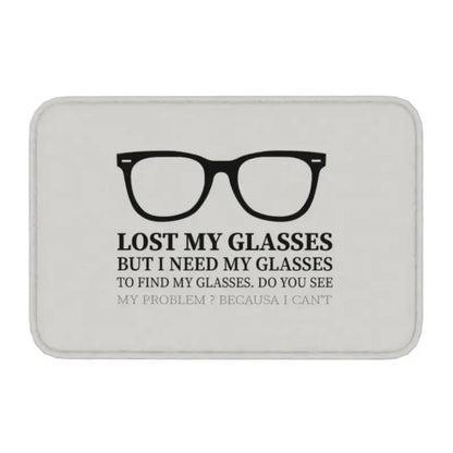 Snellen Eye Chart Doormat Optometrist Style Non-Slip Entrance Rug Kitchen Bathroom Garage Floor Mat