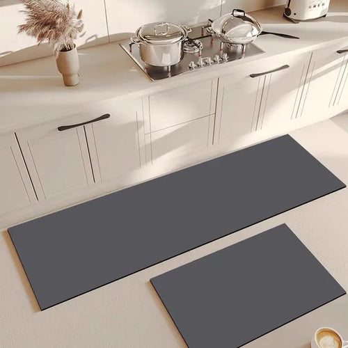 Diatom Mud Kitchen Floor Mat Cuttable Oil-Proof Non-Slip Absorbent Long Door Rug