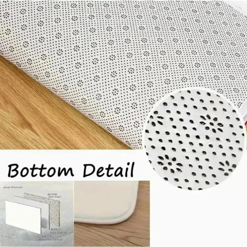 Gothic Black White Vintage Area Rug