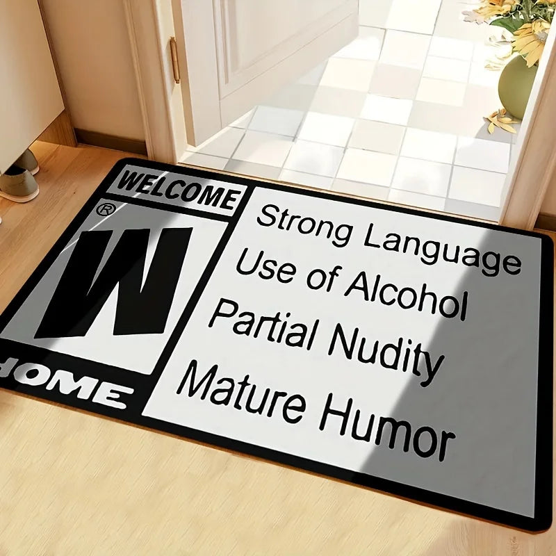 VIKAMA American English Crystal Pile Home Decorative Carpet Kitchen Bathroom Entryway Hallway Non-Slip Machine Washable Mat