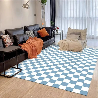 VIKAMA Green Checkered Floor Mat