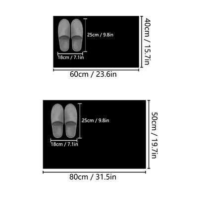 Simple Flannel Non-Slip Absorbent Bathroom Mat