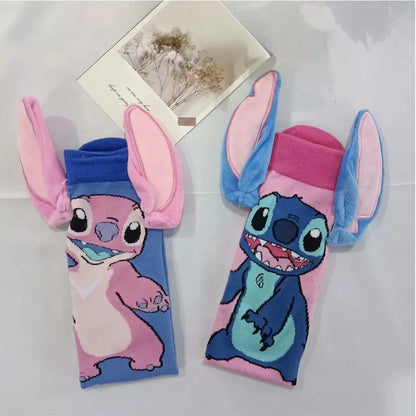 Disney Stitch Funny Cartoon Cotton Socks For Men Women