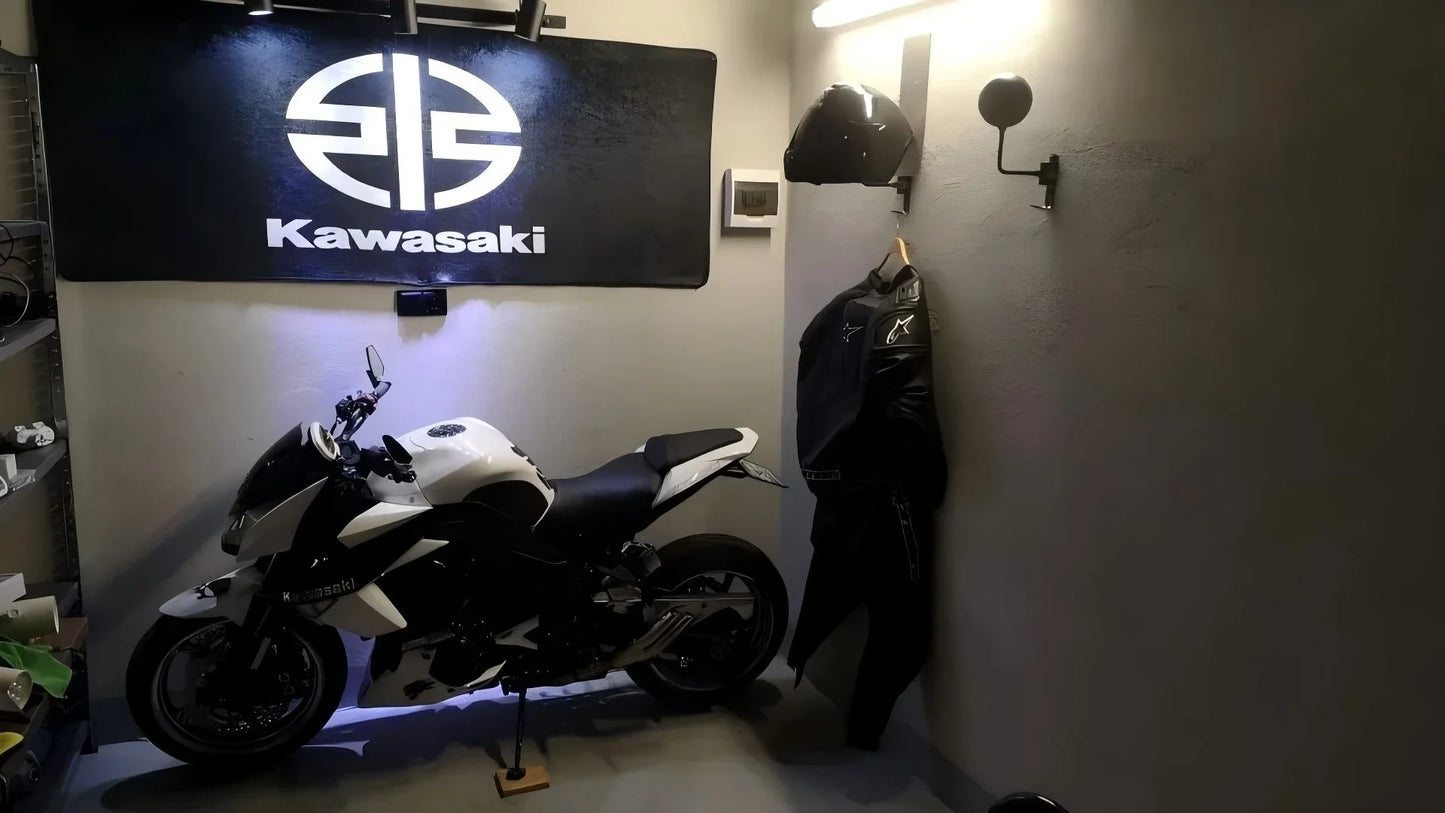 Motorcycle racing anti-slip garage rug