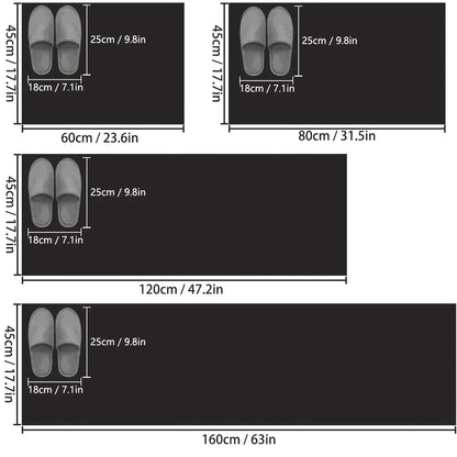 Long Strip Diatomaceous Earth Kitchen Floor Mat Non-Slip Absorbent Bathroom Entrance Carpet