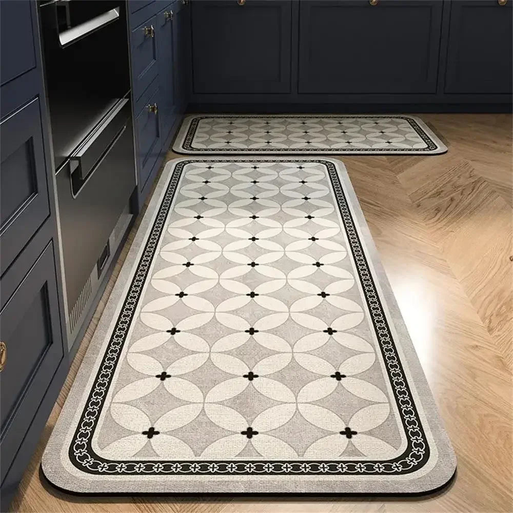 VIKAMA Anti-Slip Kitchen & Entrance Floor Mat Set