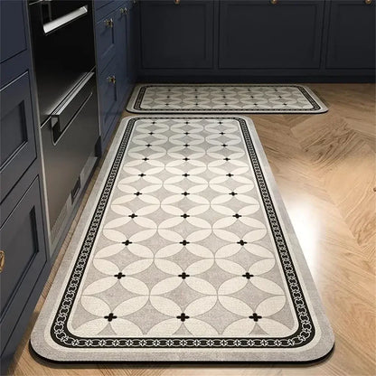 VIKAMA Anti-Slip Kitchen & Entrance Floor Mat Set