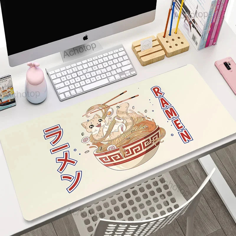 Cute Anime Cat Extended Gaming Desk Mat