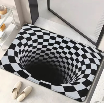 3D abyss stone illusion non-slip entry mat