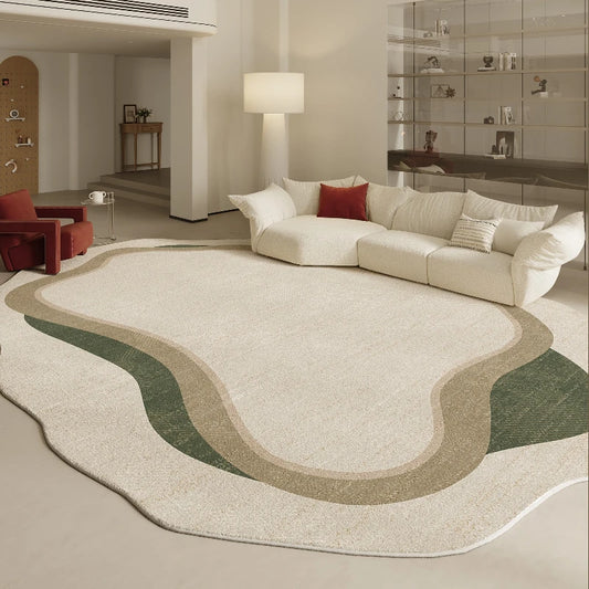 Modern Irregular Shape Fluffy Plush Area Rug