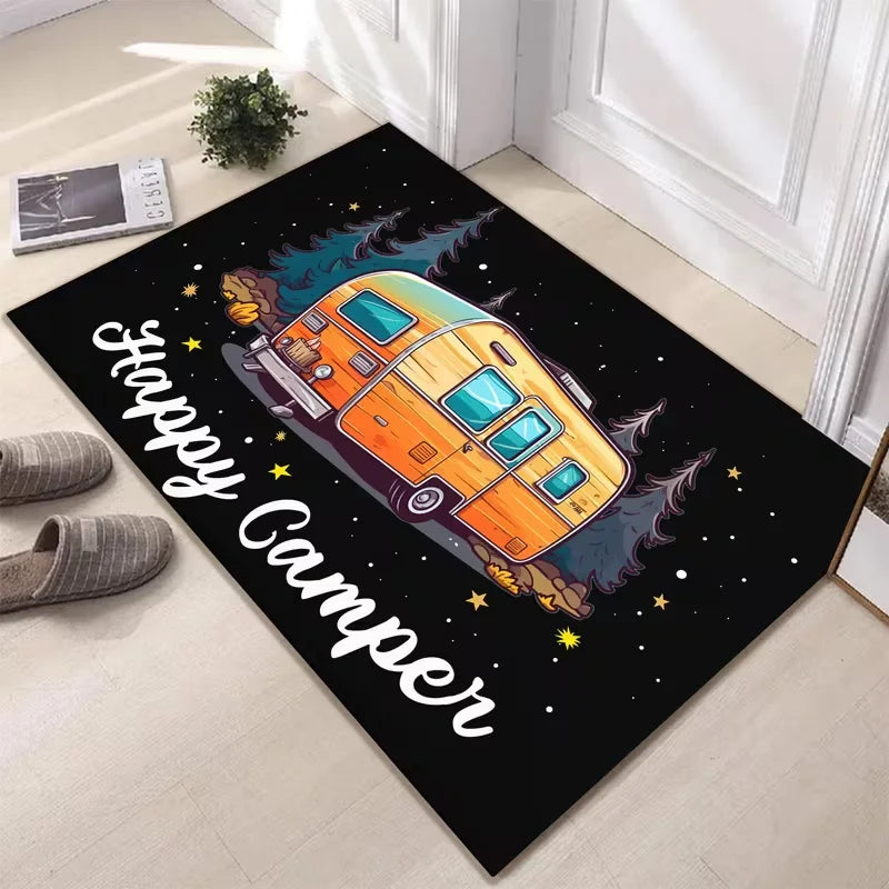 Welcome camping RV outdoor door mat