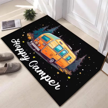 Welcome camping RV outdoor door mat