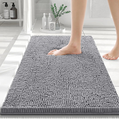 Olanly Chenille Soft Non-Slip Bath Rug