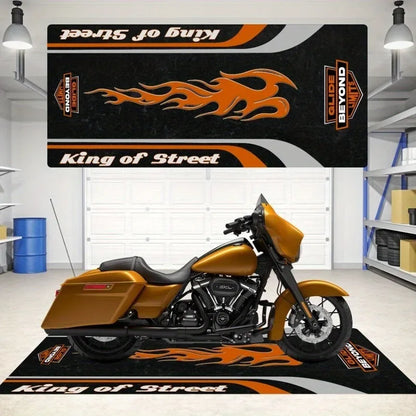 VIKAMA Motorcycle Display Non-Slip Area Rug