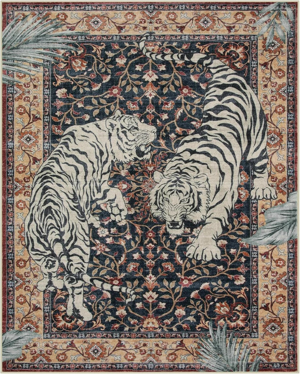 VIKAMA Jungle Tiger Living Room Area Rug
