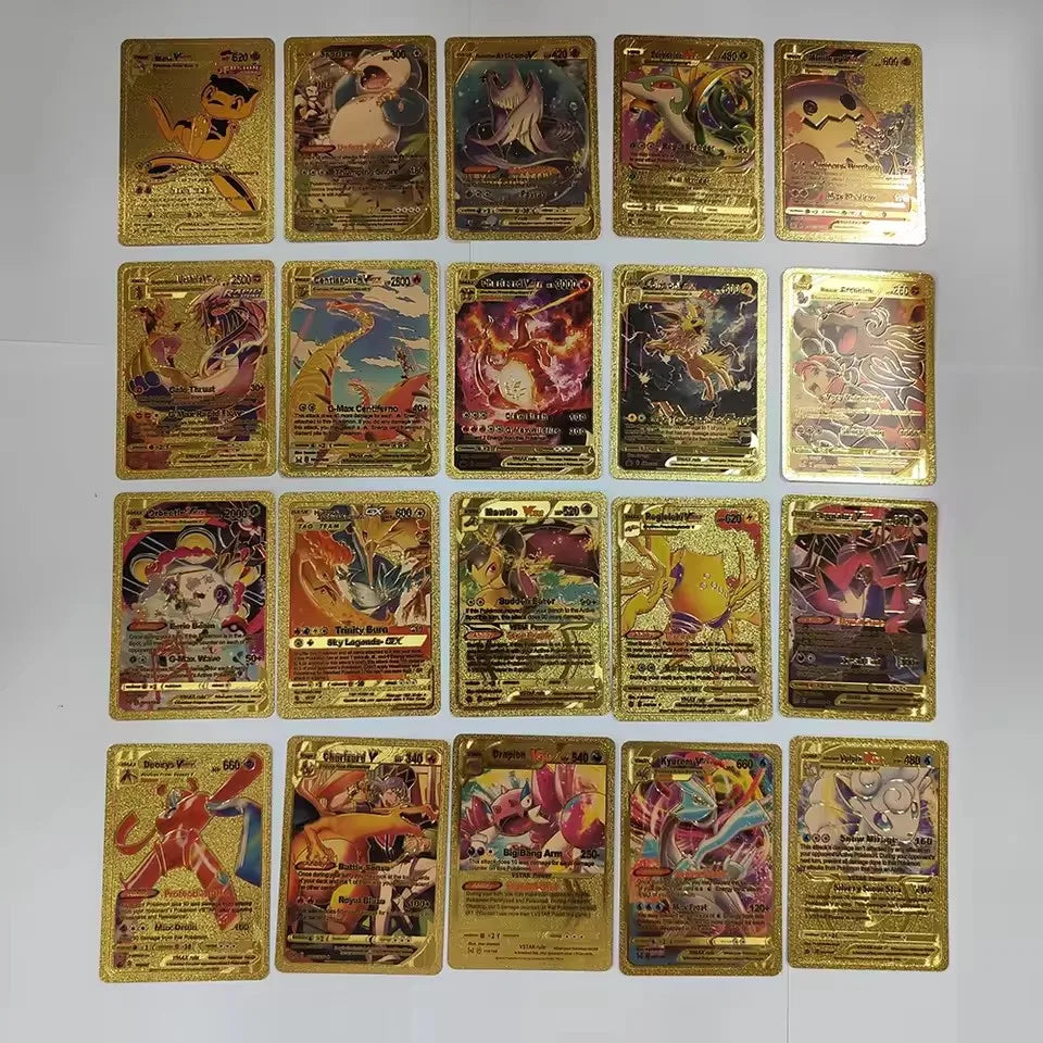 Pokemon VMAX GX Gold Foil Card Box 55 Cards