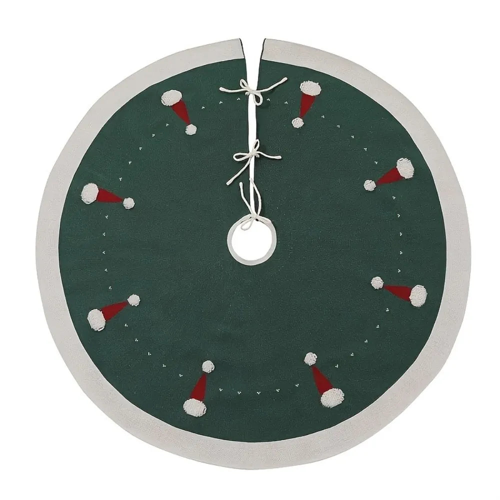 Vikama Christmas Decorations Tree Skirt with Santa Hat Design Holiday Vibes Galore Christmas Decorations